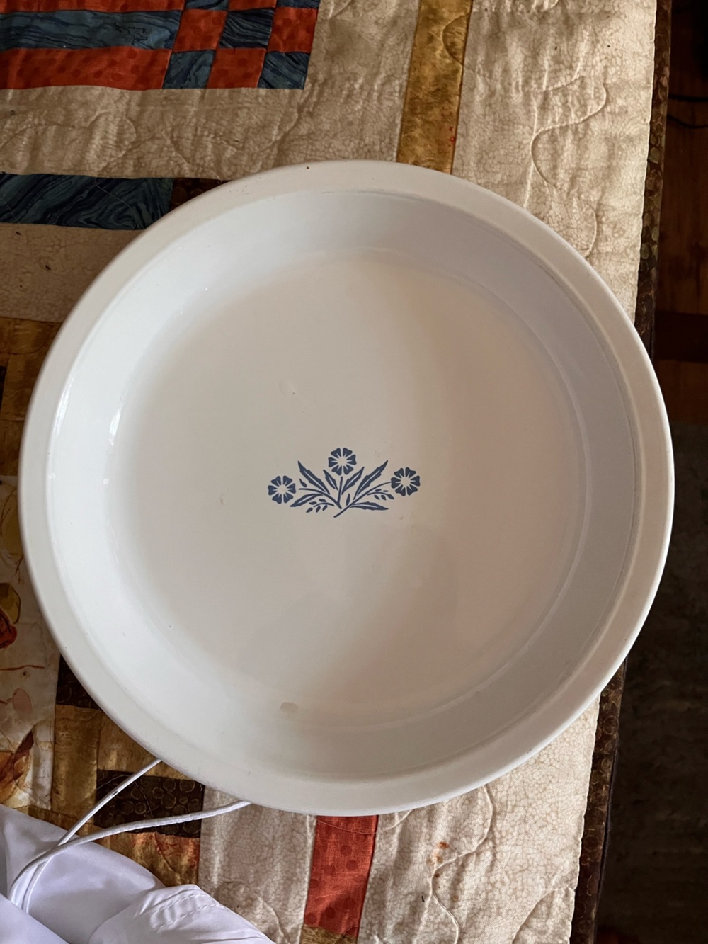 Corning ware “Cornflower design” baking or pie plate
